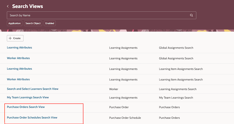 Default Search Views