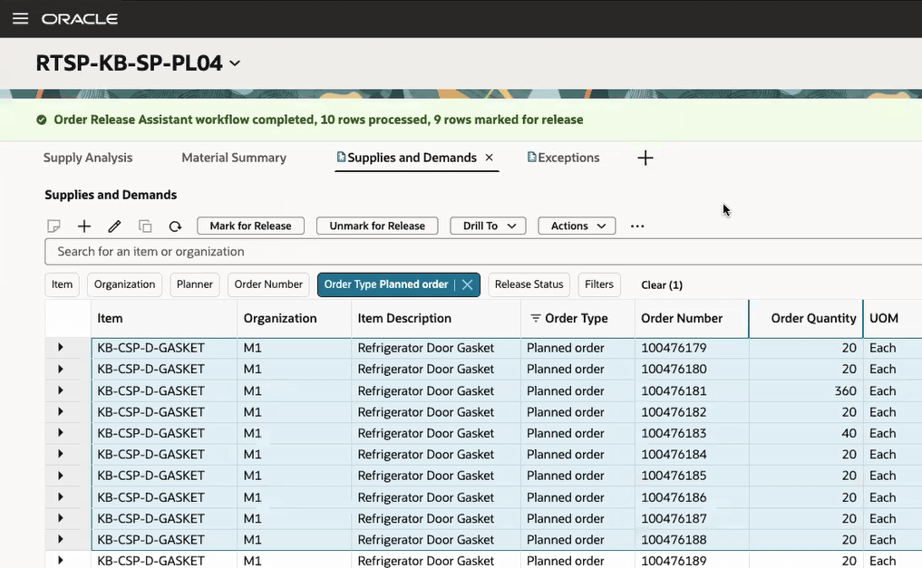Message Displaying the Result of Workflow