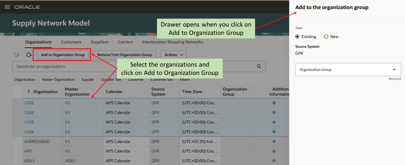 Add to Organization Group