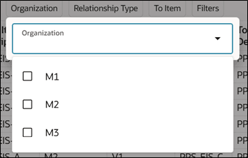 Select Organization from List