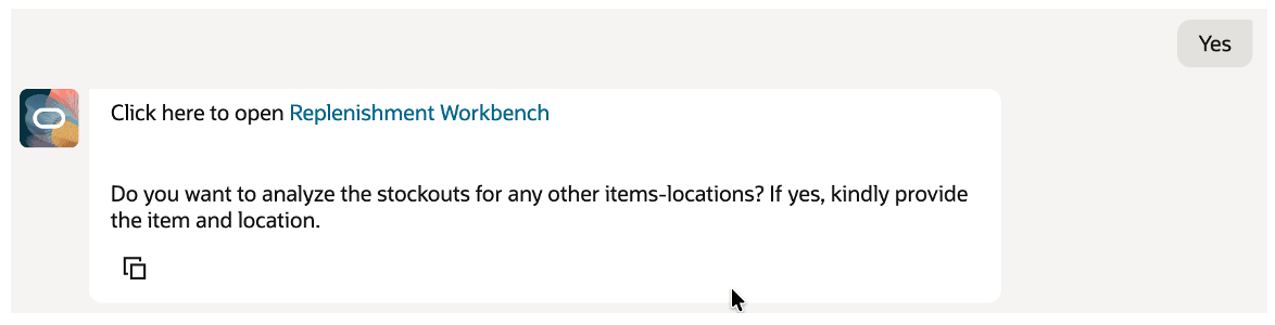 Planning Stockout Advisor with Link to Replenishment Workbench