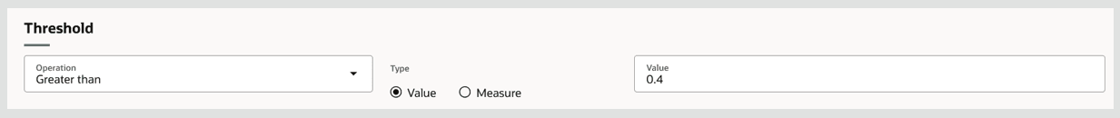 Threshold Type as Value
