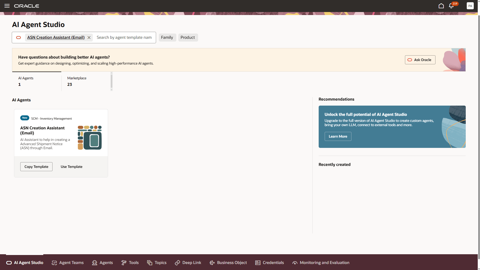 ASN Creation Assistant (Email) - Template