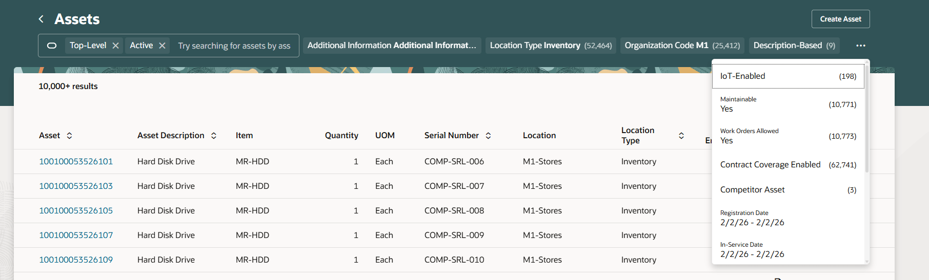 New Smart Search in Asset Information Management