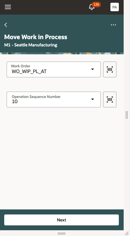 Move Work in Process