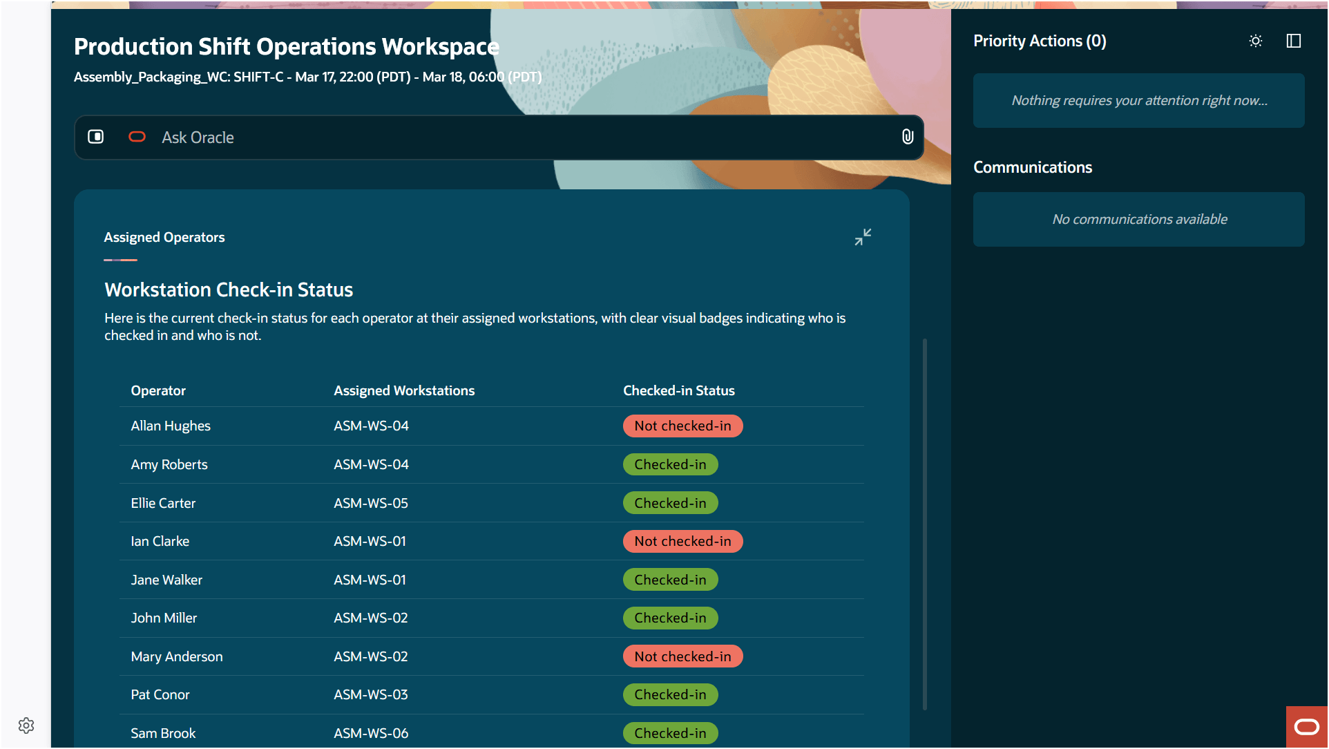 Assigned Operators Advisor