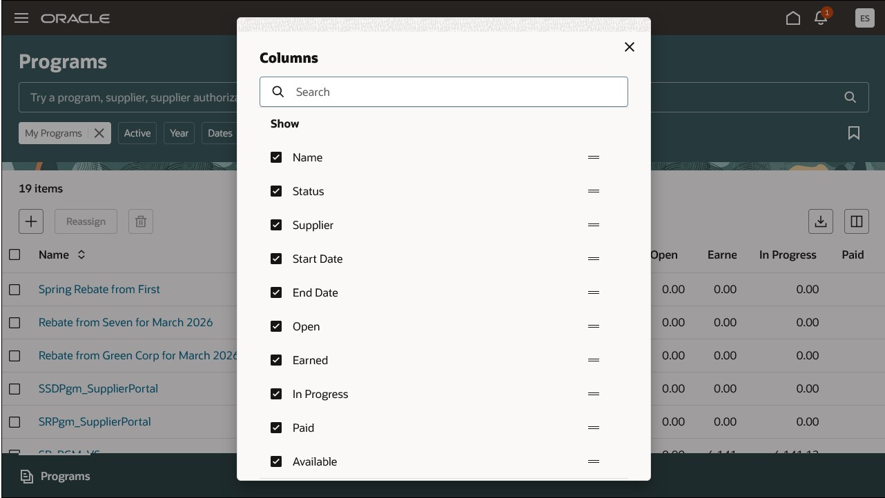 Column Personalization
