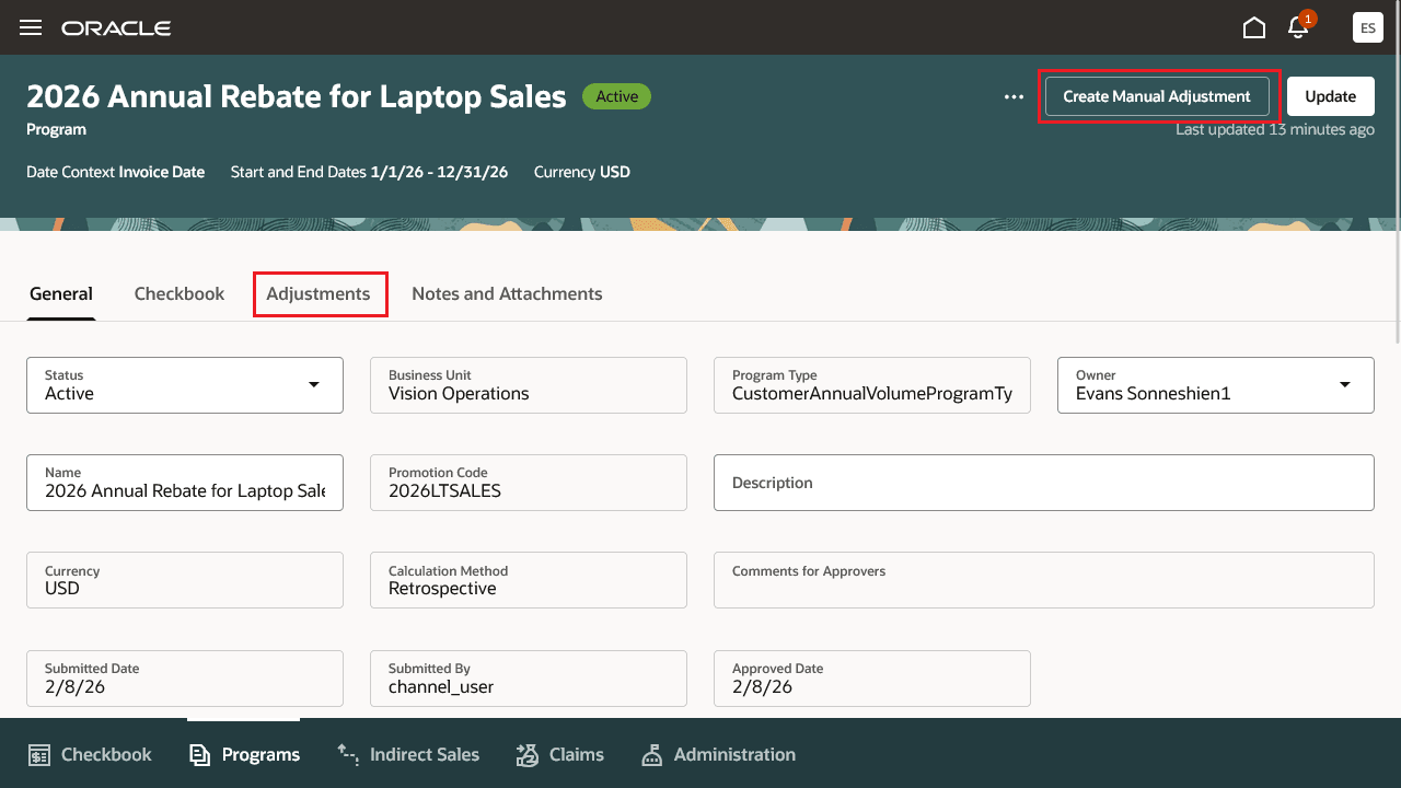 Active Customer Annual Program