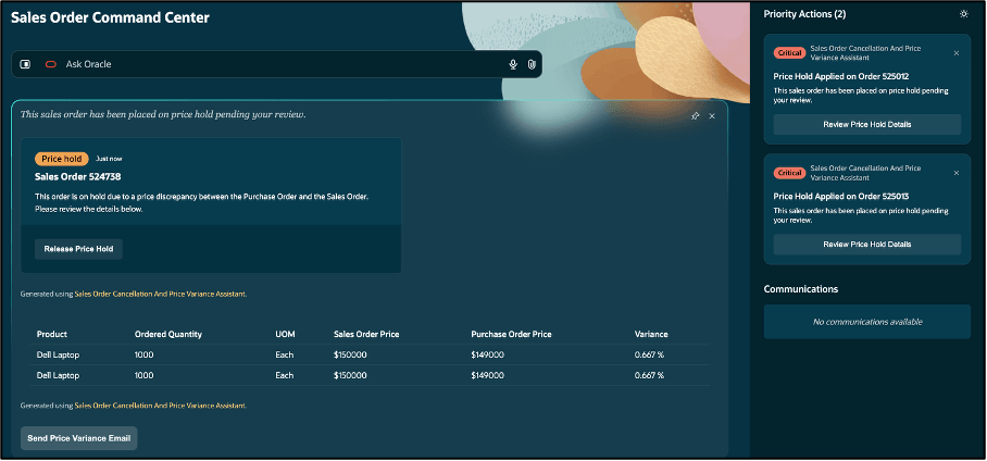 Review Price Hold Details
