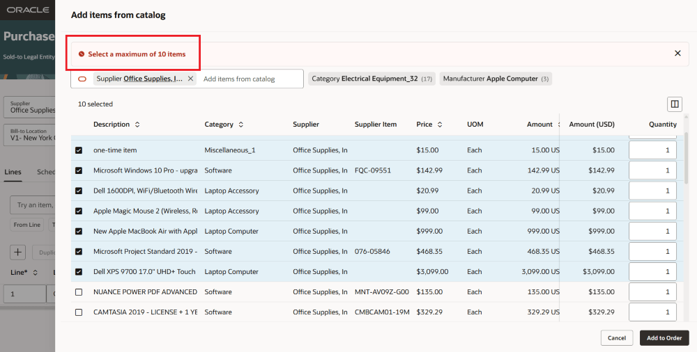 Users Can Add Up To 10 Lines at a Time