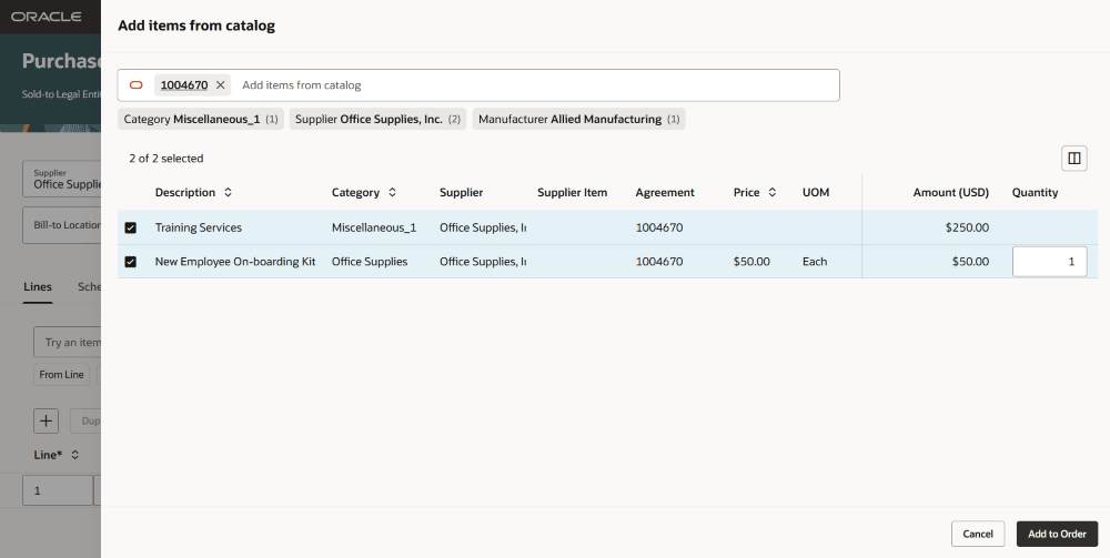 Search for Existing Agreements