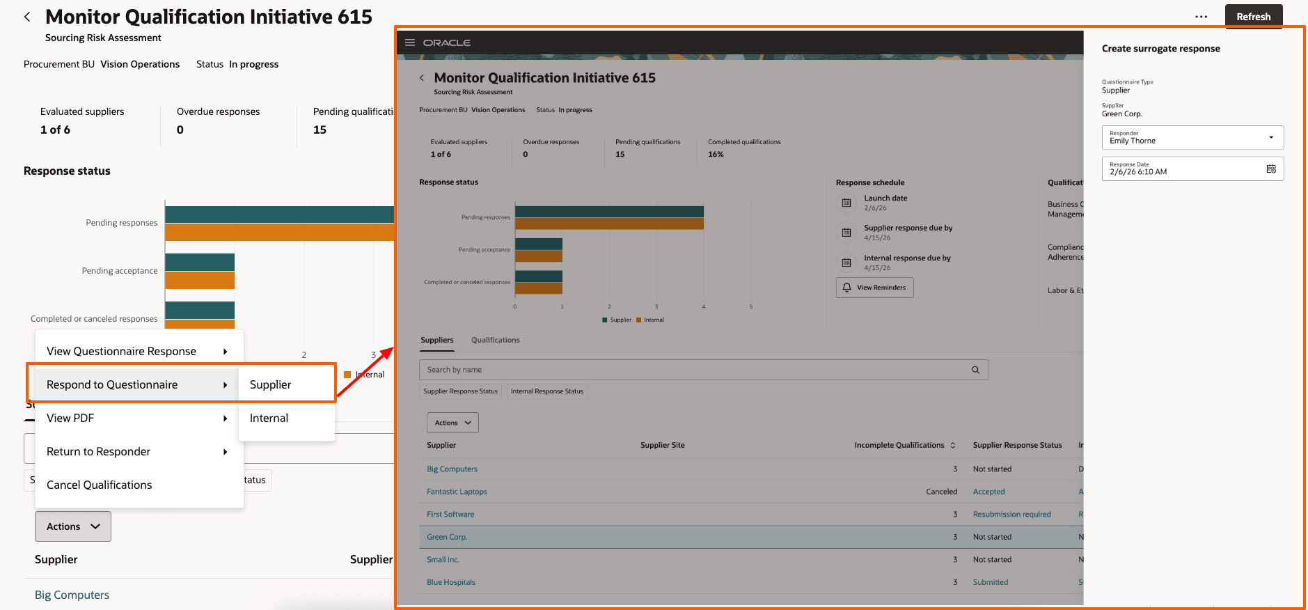 Create Surrogate Response