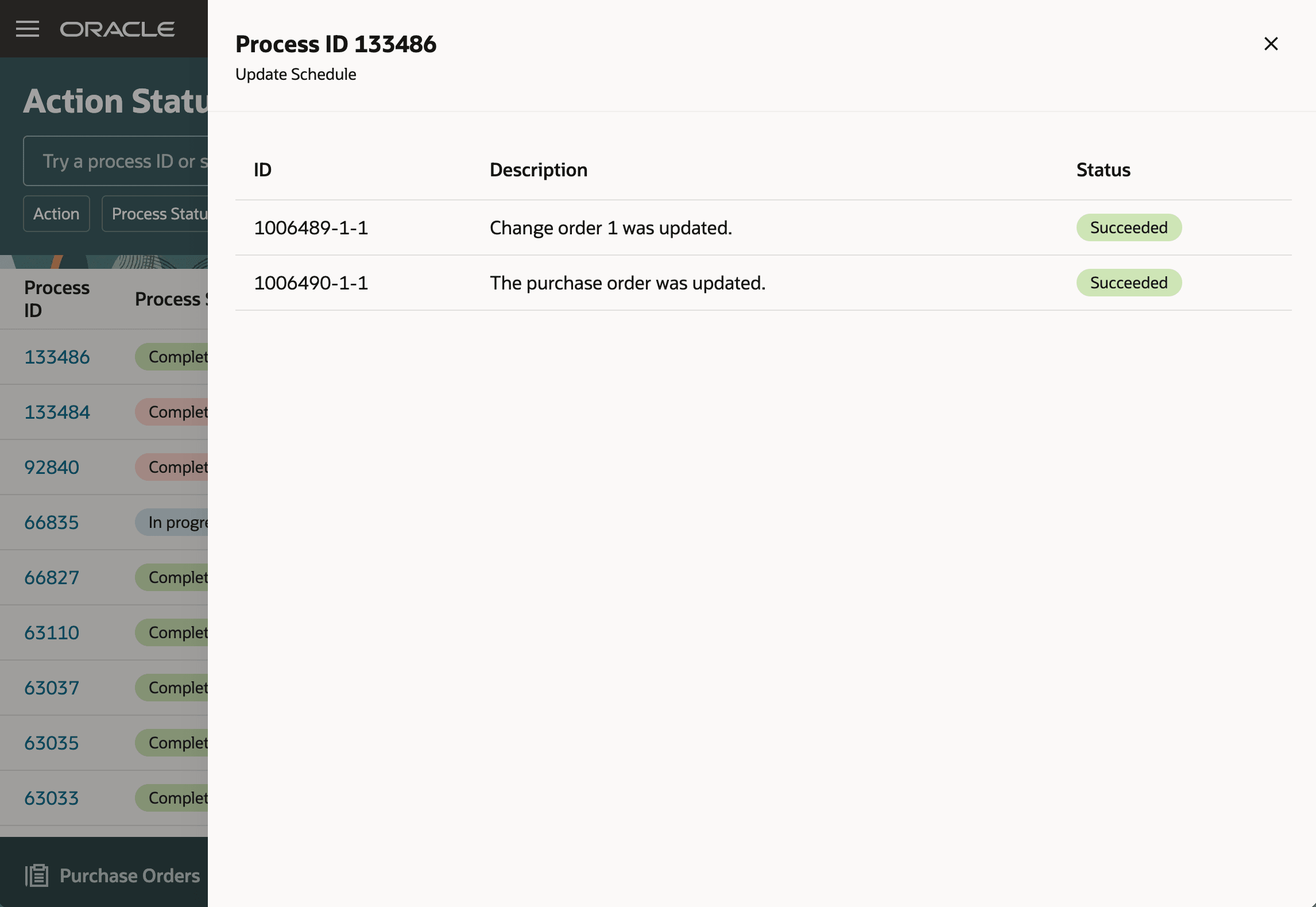 Review Action Status