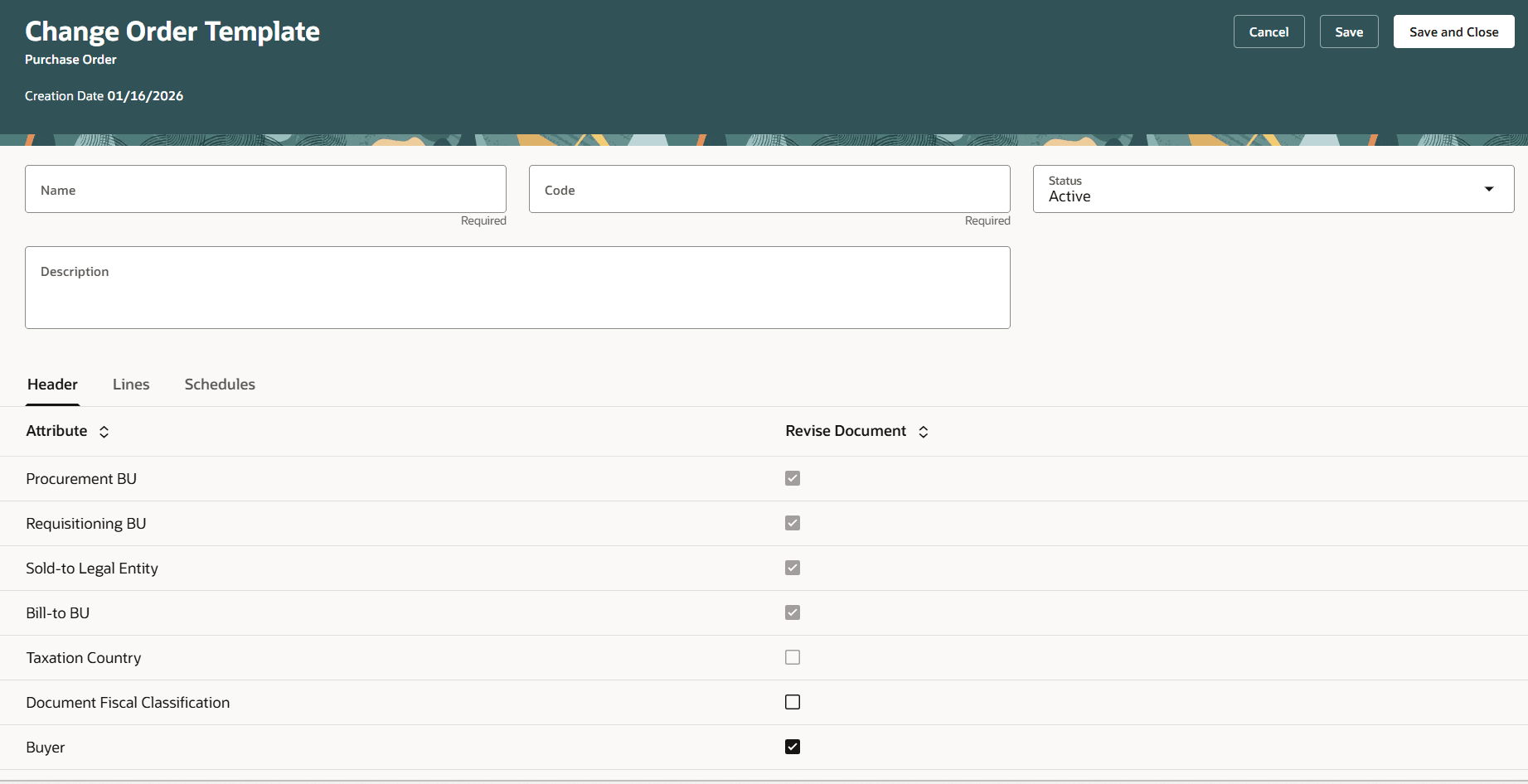 Change Order Templates