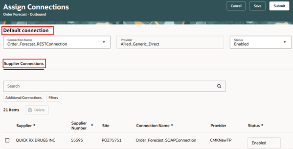 Default and Supplier Connection
