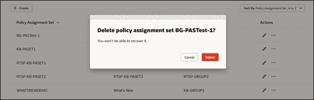 Delete Confirmation Message
