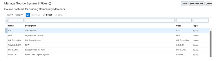 Manage Source System Entities