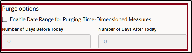 Enable Data Range for Purging Time-Dimensioned Measures