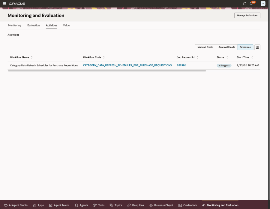 View Schedule Details