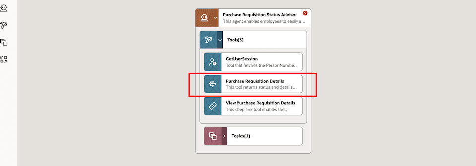 Purchase Requisition Status Advisor Components