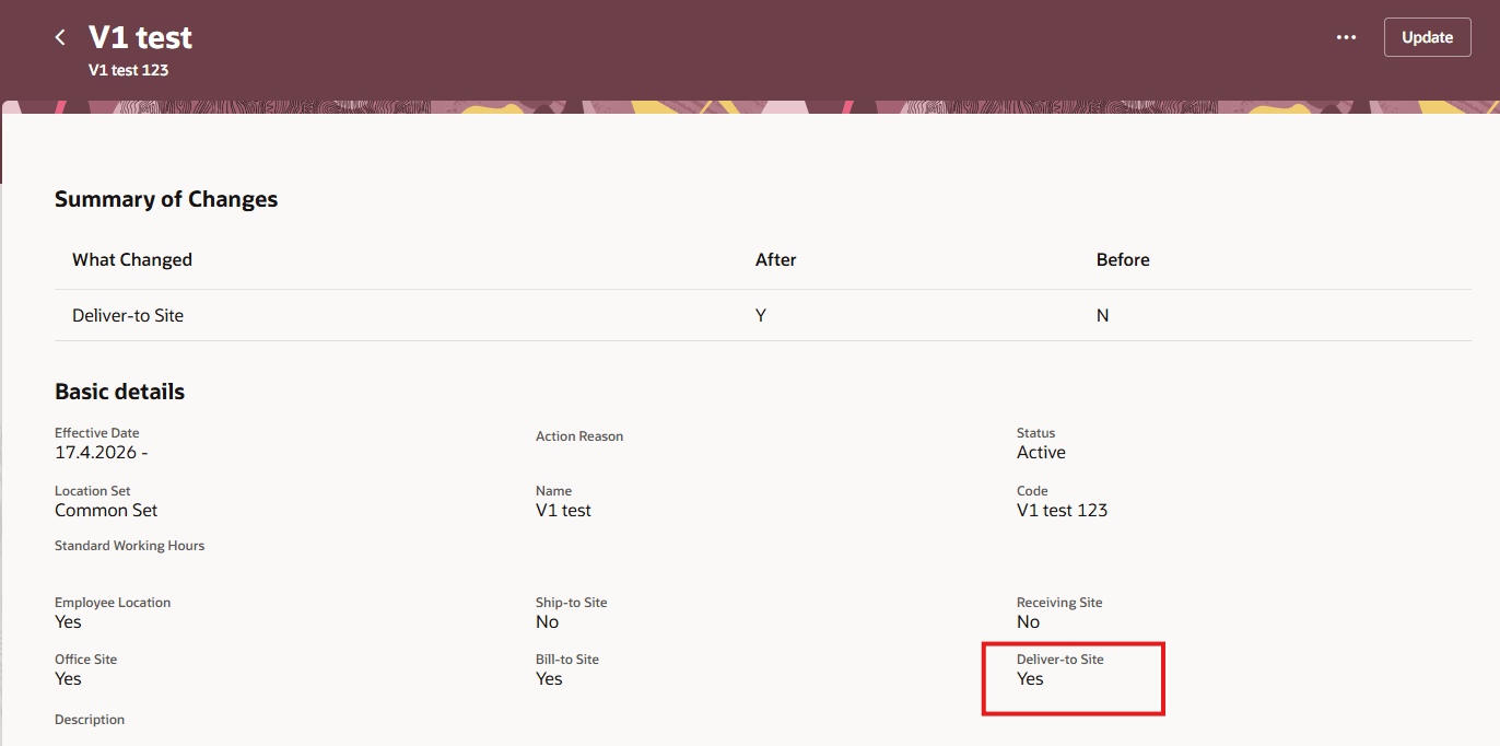 Location Marked as a Deliver-to Site in Manage Locations&nbsp;