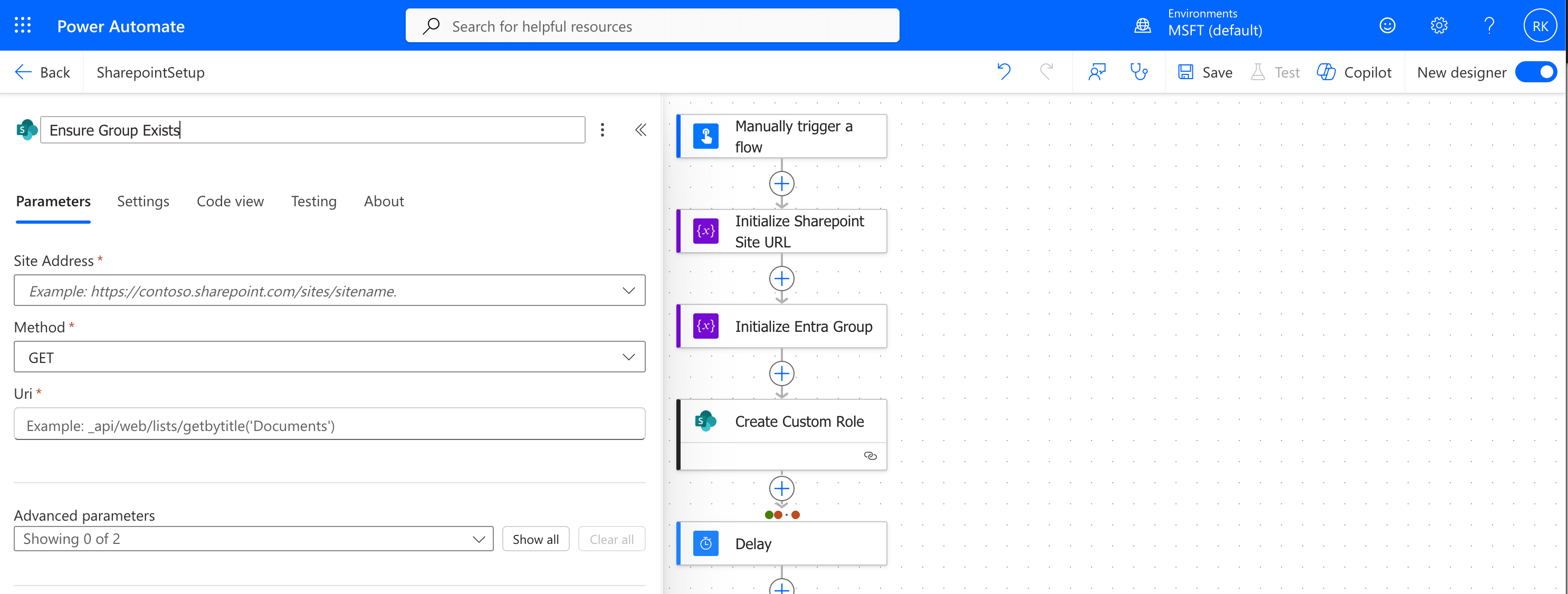 Rename the action to Ensure Group Exists