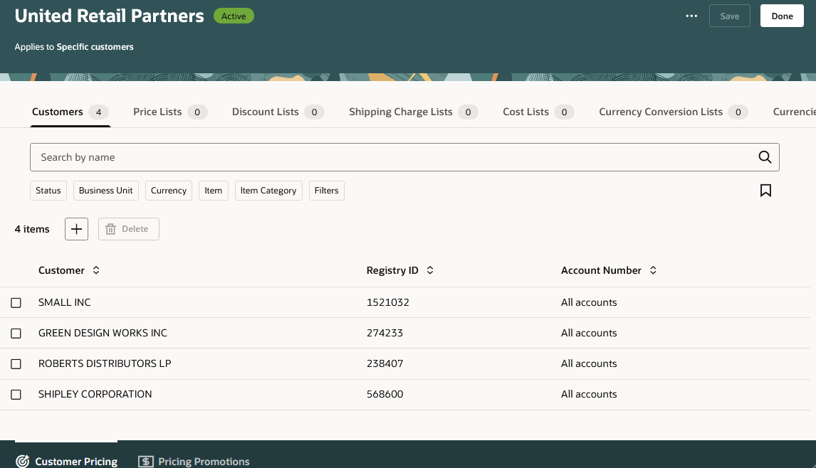 Customer Group - United Retail Partners