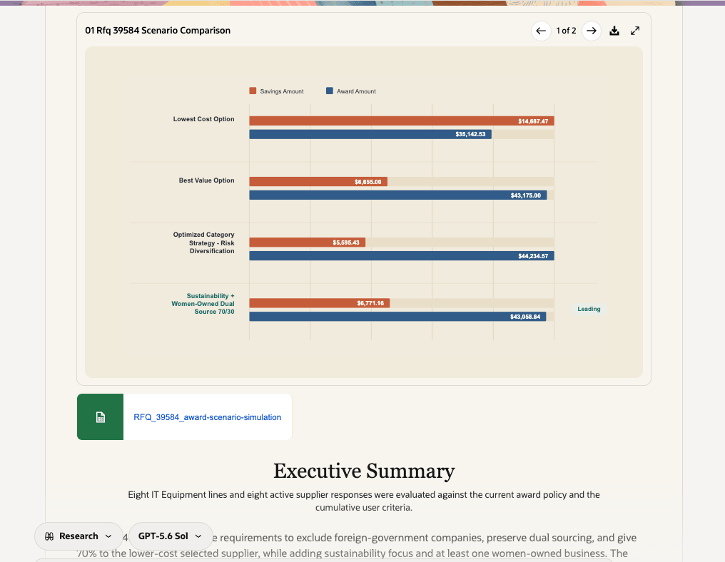 Download scenarios spreadsheet to attach for award approvers