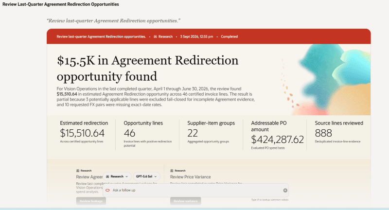 Agreement redirection opportunities