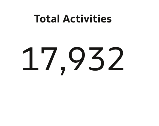 Data Visualizations - Total Activities