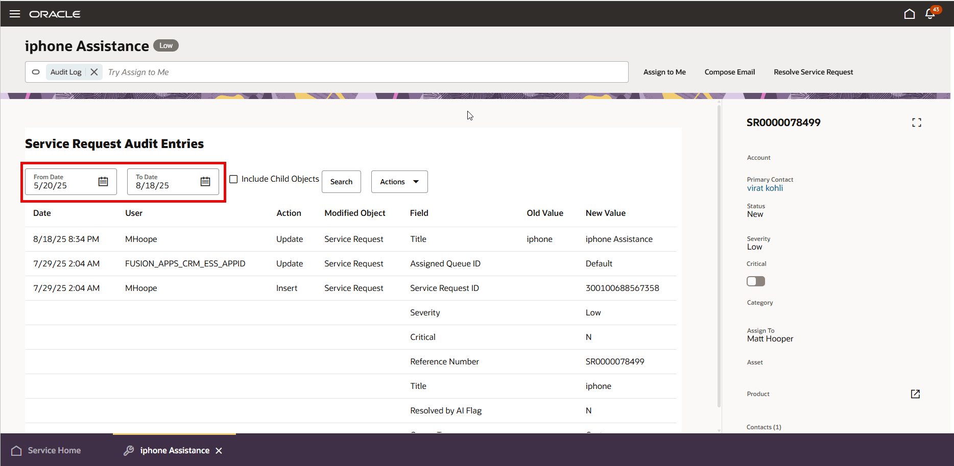 Default Date Range Extended to 90 Days for Show Audit Log