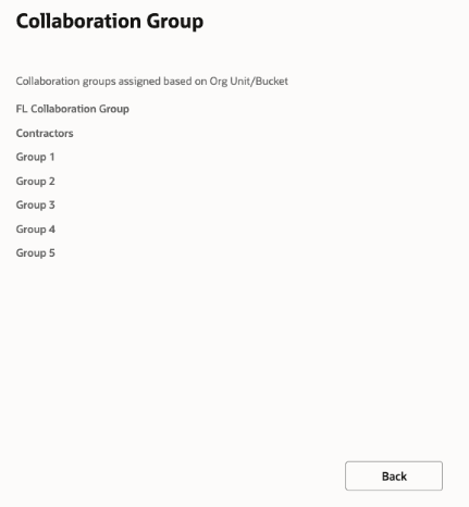 Assigned collaboration groups