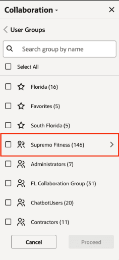 Visible resource tree