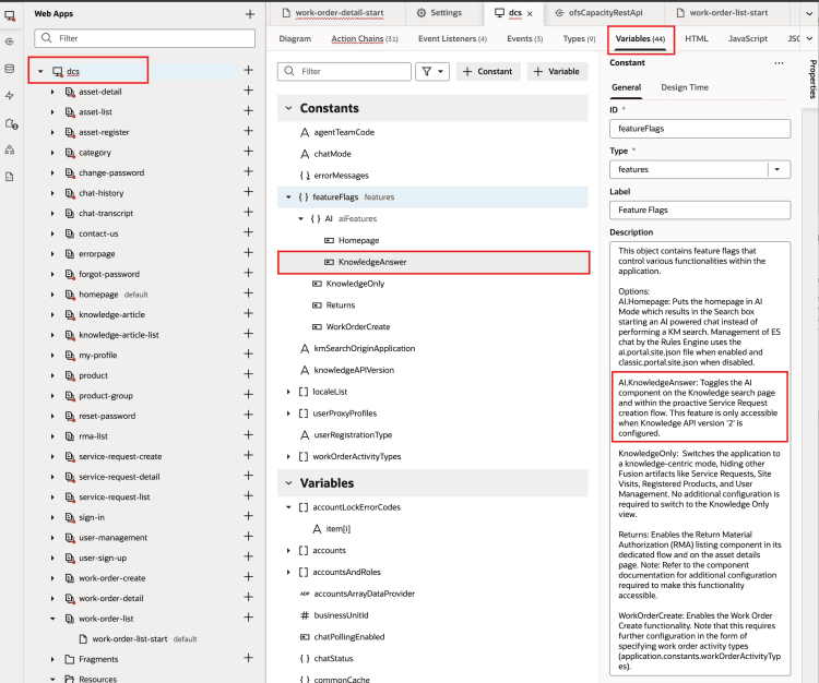 Enable featureFag AI KnowledgeAnswer in DCS app