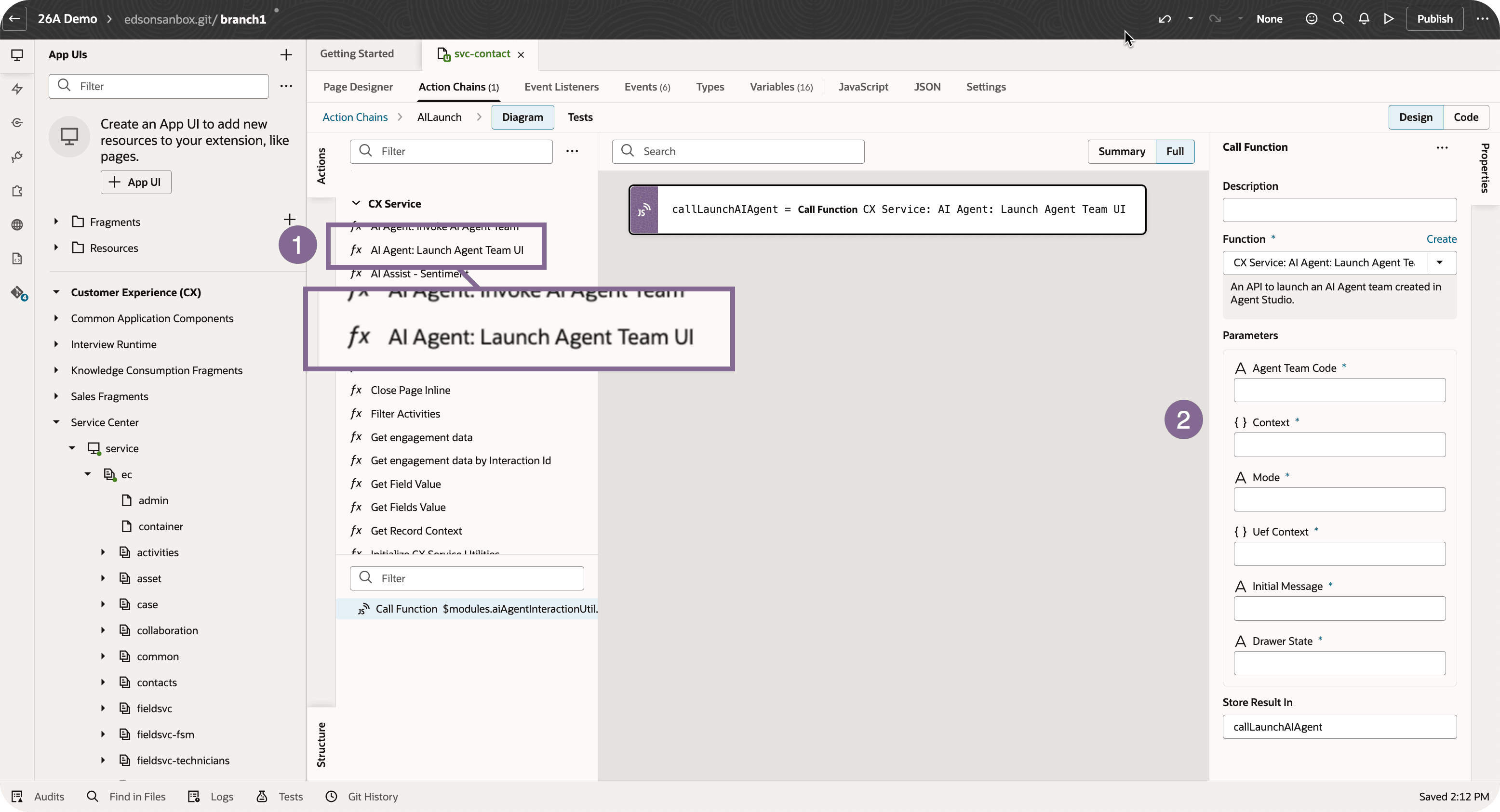CX Service Action - AI Launch