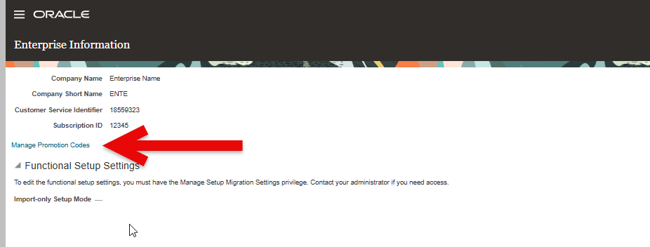 Manage Promotion Codes