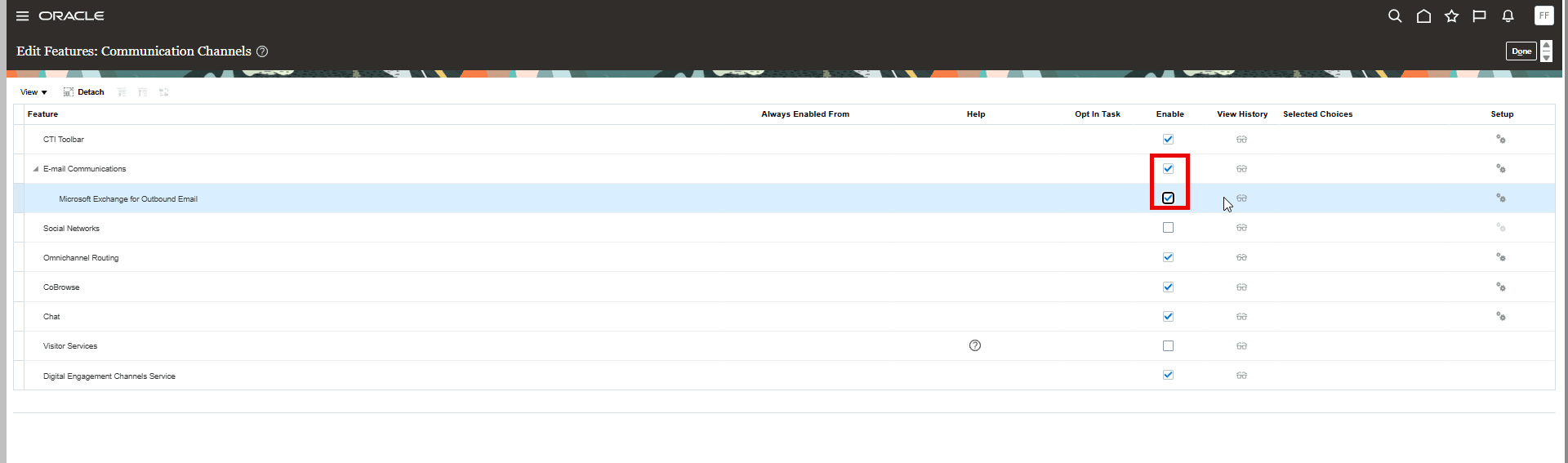 Enable Microsoft Exchange for Outbound Email