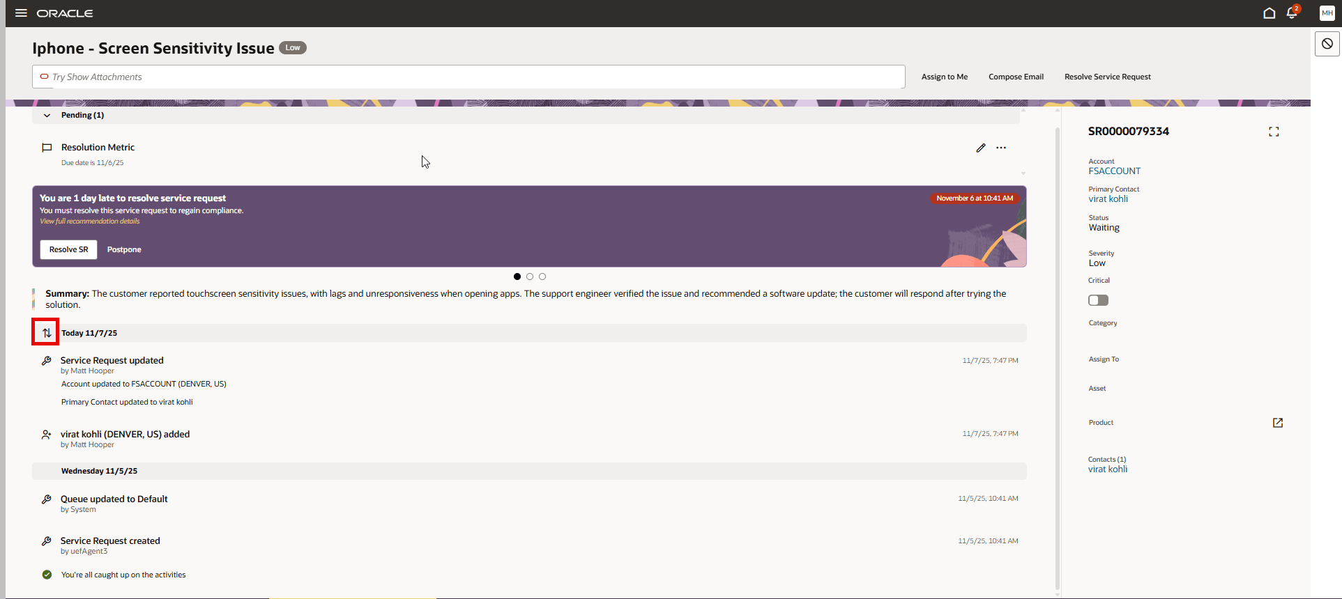 Change Sort Order of Activity Stream Entries
