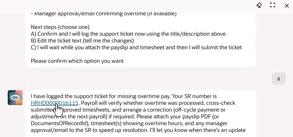 Create Request from AI Agent