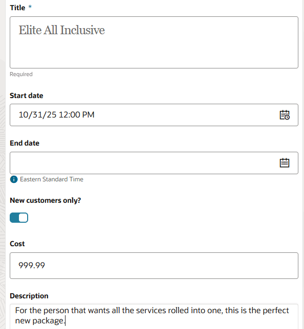 Creating a new article