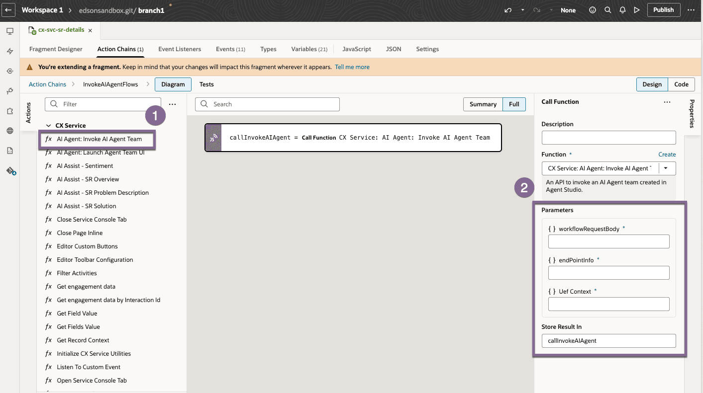 Invoke AI Agent Flow