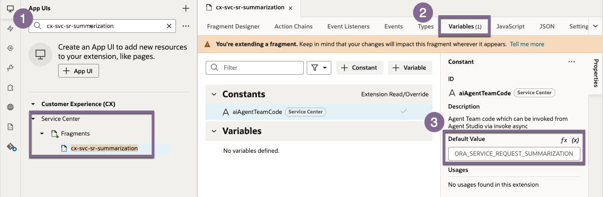 CX Svc Summarization Fragment
