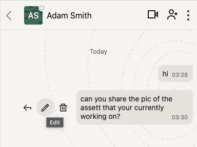Edit Icon in Message Window