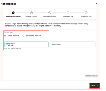Add Replicat Add Replicat