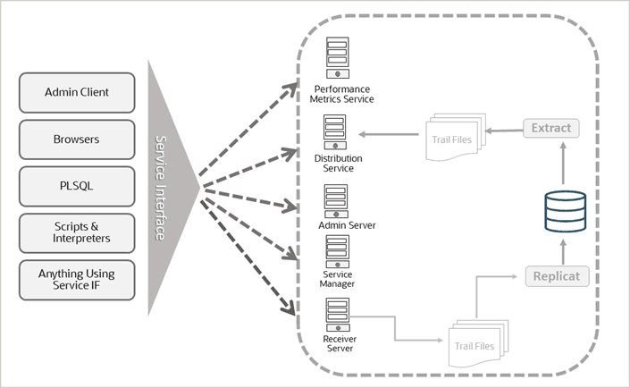 Administer Oracle GoldenGate with Variety of Clients