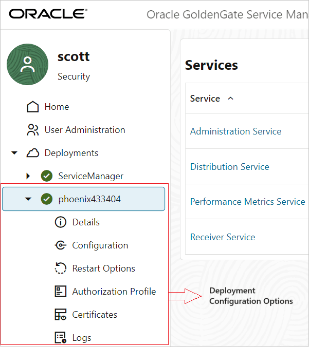 Deployment configuration options