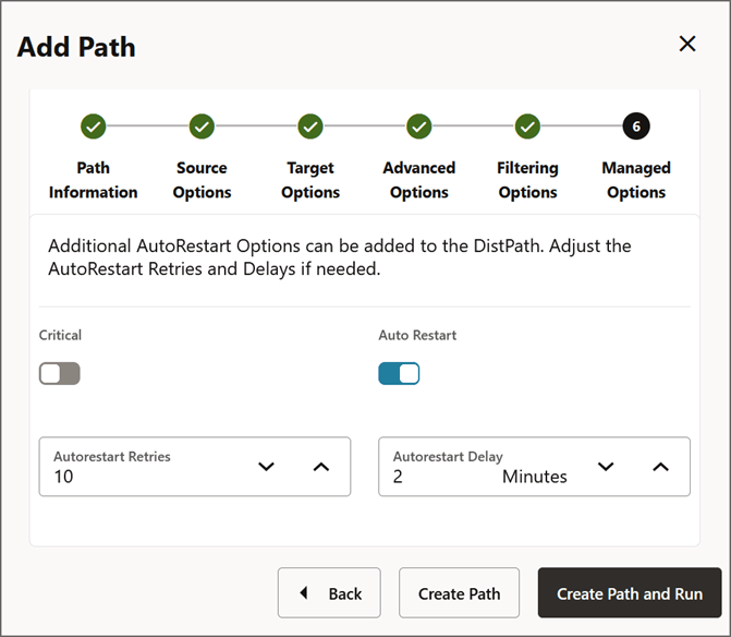 Create and run DISTPATH from this screen. Create and run DISTPATH from this screen.