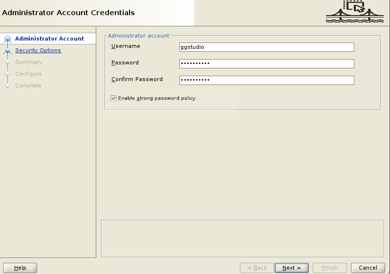 Administrator Account credentials with strong password policy enabled.