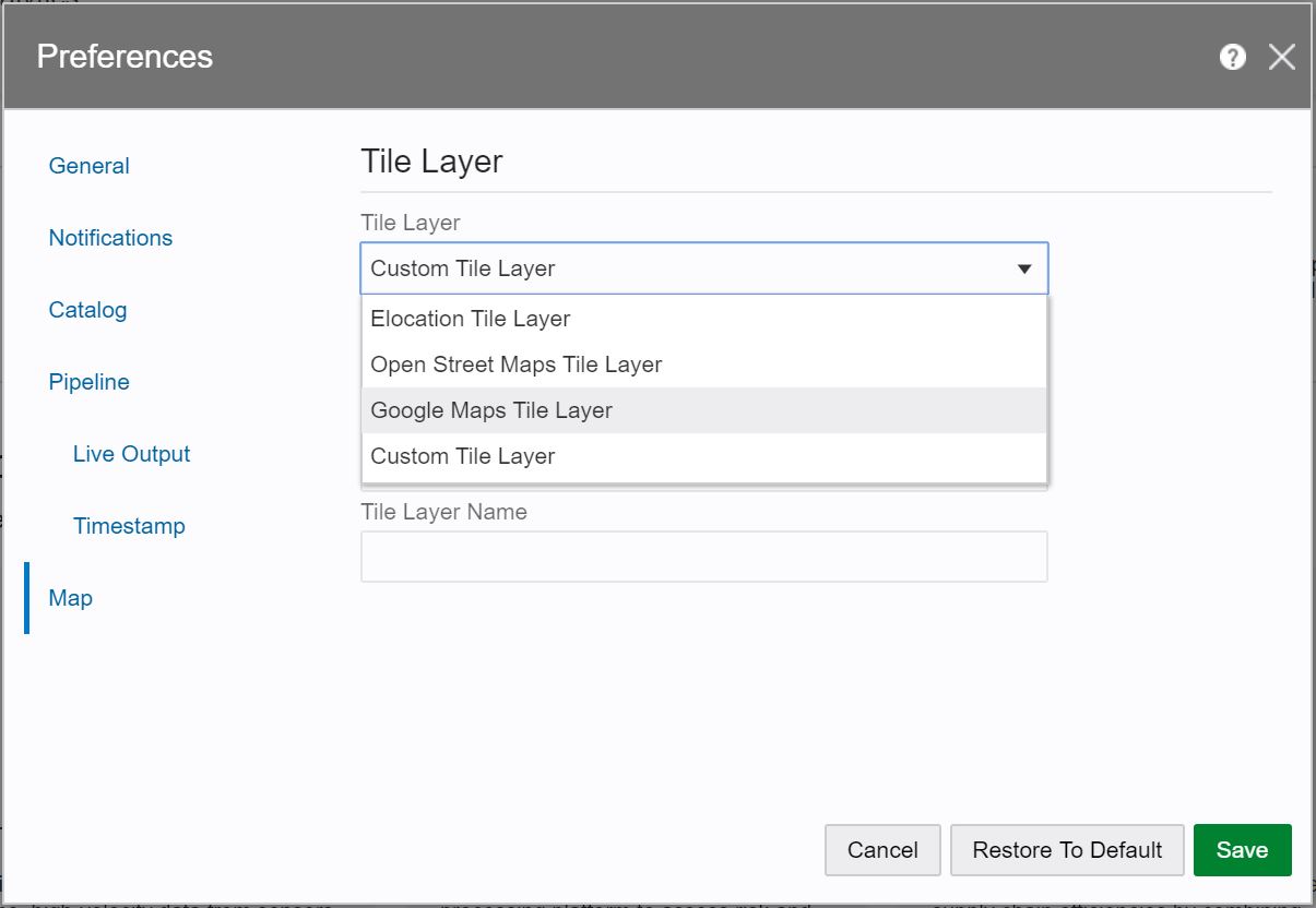 Google Maps Tile Layer