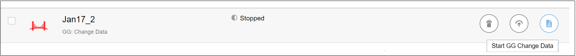 Starting GG Change Data